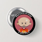 St. Ignatius van Loyola Ronde Button 5,7 Cm (Voorkant /achterkant)