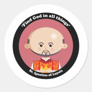 St. Ignatius van Loyola Ronde Sticker