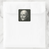 St. Ignatius van Loyola Vierkante Sticker (Tas)
