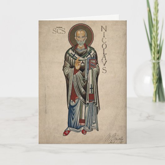 St Inkeping Sinterklaas van de Waterverf van Myra Kaart (Voorkant)