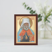 St. Innocent of Alaska Prayer Card Briefkaart (Staand voorkant)