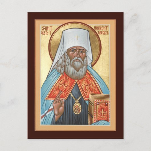 St. Innocent of Alaska Prayer Card Briefkaart (Voorkant)