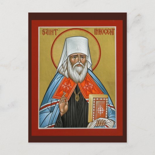 St. Innocent of Alaska Prayer Card Briefkaart (Voorkant)