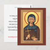 St. Irene Chrysovolantou Prayer Card Briefkaart (Voorkant / Achterkant)