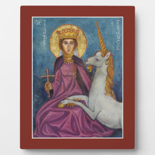 St. Isabel of France Icon Plaque Fotoplaat
