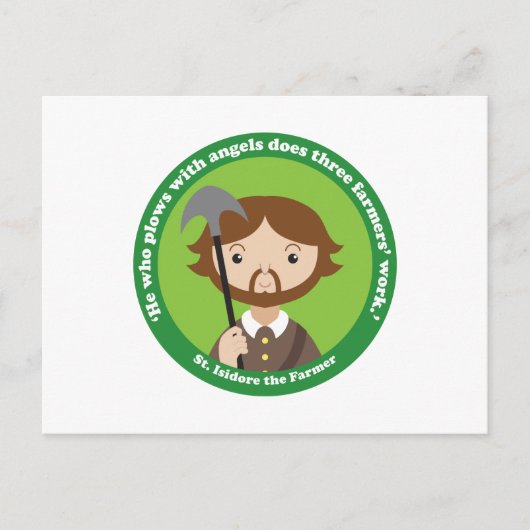 St. Isidore de Farmer Briefkaart (Voorkant)