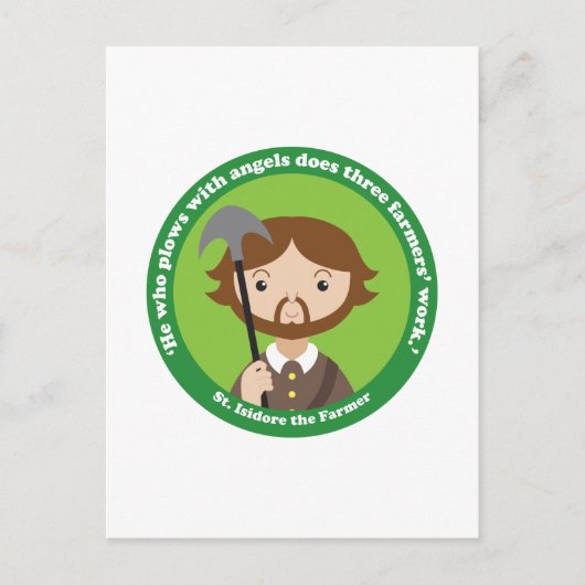 St. Isidore de Farmer Briefkaart (Voorkant)