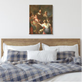 St. Isidore en het wonder bij de Well Canvas Afdruk (Insitu (Slaapkamer))