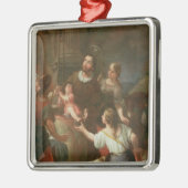 St. Isidore en het wonder bij de Well Metalen Ornament (Links)