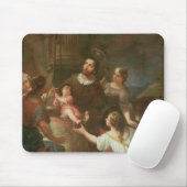 St. Isidore en het wonder bij de Well Muismat (Met muis)