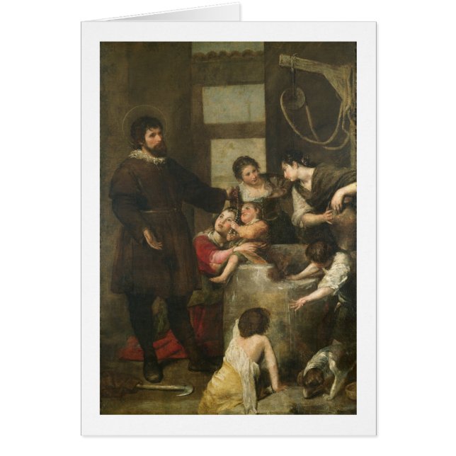 St. Isidore redt een kind dat in een handdoek was  (Voorkant)