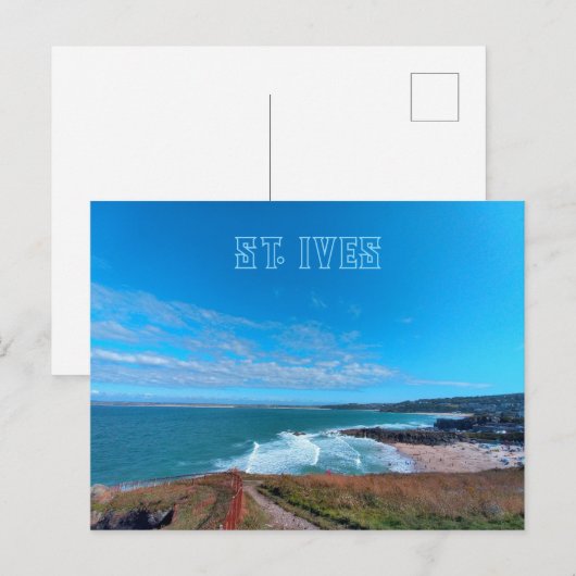 St. Ives - Beach - Cornwall Briefkaart (Voorkant / Achterkant)
