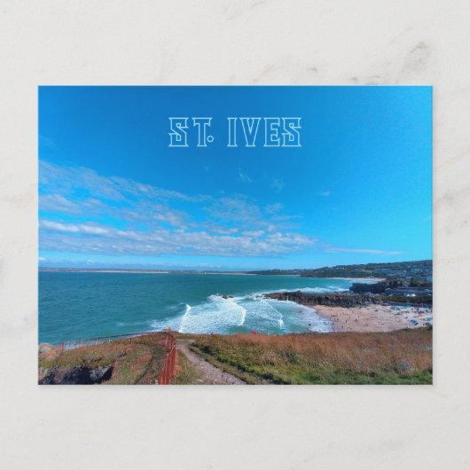 St. Ives - Beach - Cornwall Briefkaart (Voorkant)