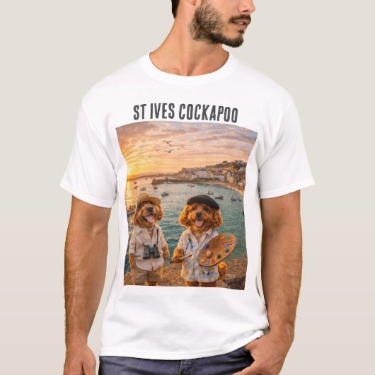 St Ives Cockapoo T-shirt cadeau (Voorkant)
