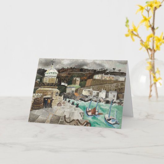 St. Ives, Cornwall | Christopher Wood Kaart (Gele Bloem)
