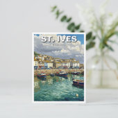 St. Ives Cornwall Engeland Reizen Briefkaart (Staand voorkant)