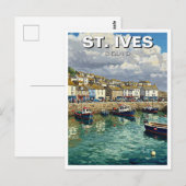 St. Ives Cornwall Engeland Reizen Briefkaart (Voorkant / Achterkant)