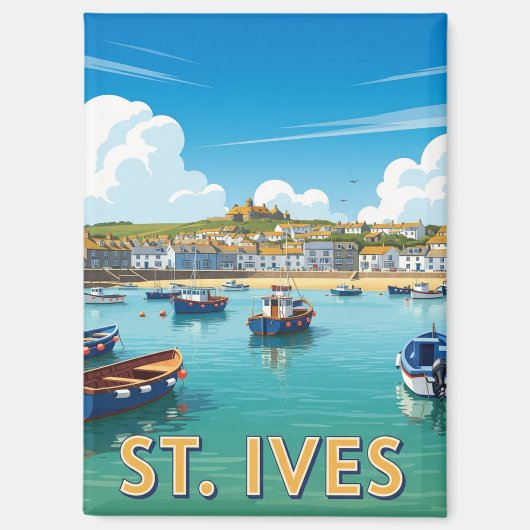  St. Ives Cornwall Engeland Reizen Magneet (Voorkant)