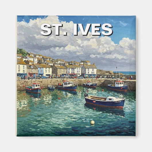 St. Ives Cornwall Engeland Reizen Magneet (Voorkant)