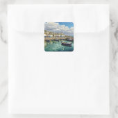 St. Ives Cornwall Engeland Reizen Vierkante Sticker (Tas)
