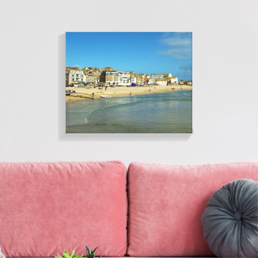St. Ives Cornwall England Foto Canvas Afdruk (Insitu (Woonkamer))