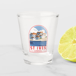 St. Ives Cornwall England Retro Travel Art Shot Glas
