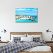 St. Ives Cornwall England, Verenigd Koninkrijk Eur Canvas Afdruk (Insitu (Slaapkamer))