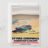 St Ives Cornwall Reisposter (Achterkant)