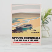 St Ives Cornwall Reisposter (Staand voorkant)