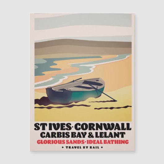 St Ives Cornwall Reisposter (Voorkant)