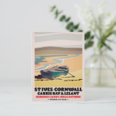 St Ives Cornwall Reisposter Briefkaart (Staand voorkant)