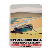 St Ives Cornwall Reisposter Magneet (Verticaal)
