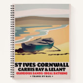St Ives Cornwall Reisposter Notitieboek (Voorkant)