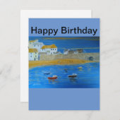 St. Ives Cornwall S.W.England, naam toevoegen, Feestdagenkaart (Voorkant / Achterkant)