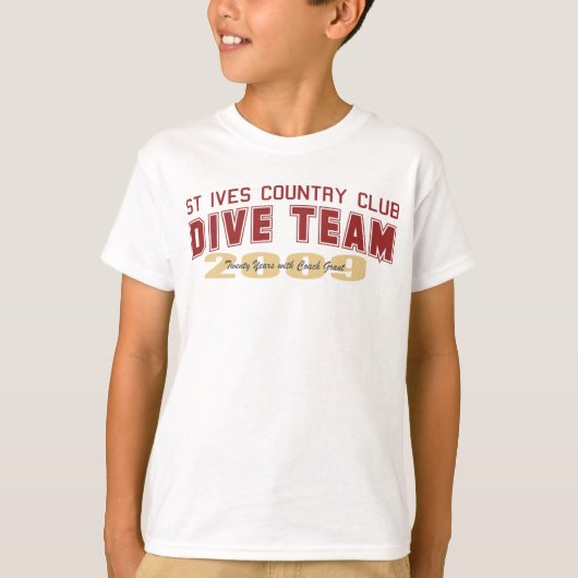 St. Ives Dive Team Youth T-shirt (Voorkant)