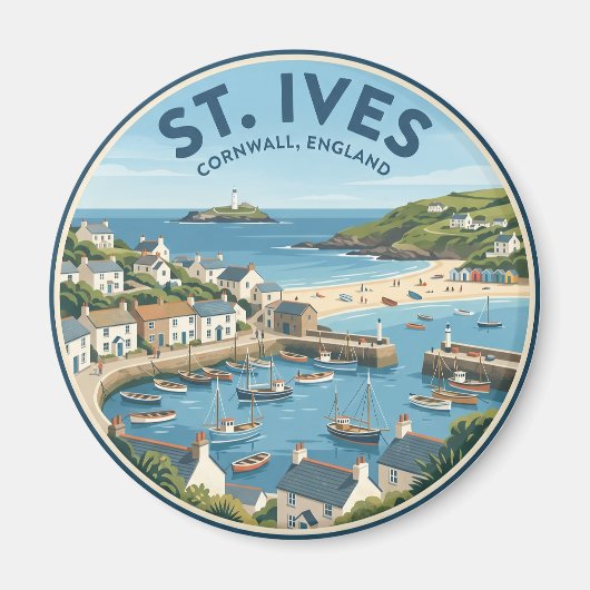 St. Ives Engeland Magneet (Voorkant)