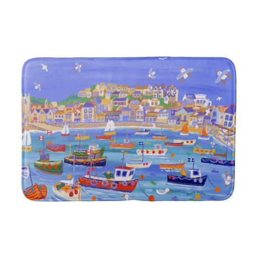 St Ives Harbour Bath mat van John Dyer (Voorkant)