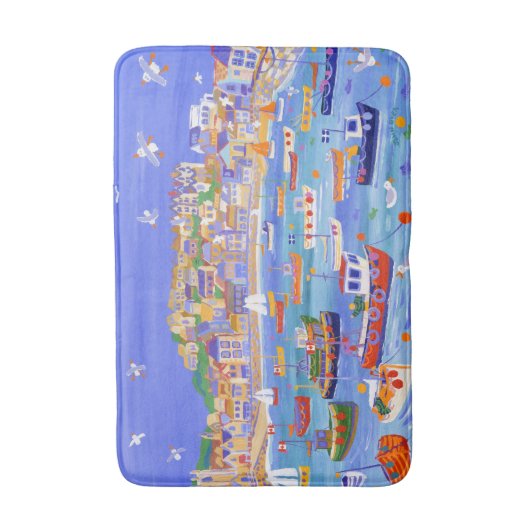 St Ives Harbour Bath mat van John Dyer (Voorkant Verticaal)