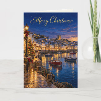 St Ives Haven Prettig Kerstfeest Feestdagen Kaart