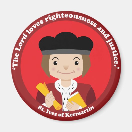 St. Ivo Kermatin Magneet (Voorkant)