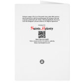 St. Ivo van Kermartin (BK 015) blanco Wenskaart (Achterkant)