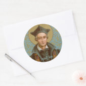 St. Ivo van Kermartin (BK 015) Ronde Sticker (Envelop)
