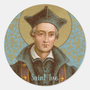 St. Ivo van Kermartin (BK 015) Ronde Sticker