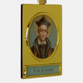 St. Ivo van Kermartin (BK 015) Verguld Banner Ornament (Rechts)