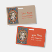 St. Ivo van Kermartin (M 005) Badge (Voor- en achterkant)