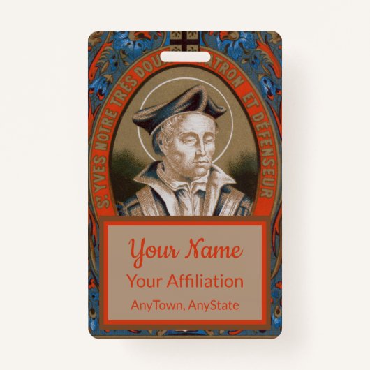 St. Ivo van Kermartin (M 005) Badge (Voorkant)