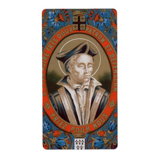 St. Ivo van Kermartin (M 005) Etiket (Voorkant)