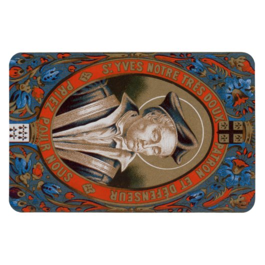 St. Ivo van Kermartin (M 005) Magneet (Horizontaal)