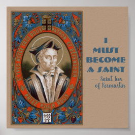 St. Ivo van Kermartin (M 005) Poster