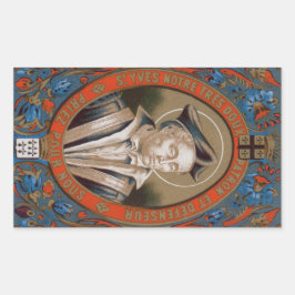 St. Ivo van Kermartin (M 005) Rechthoekige Sticker